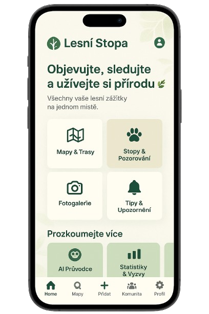Náhled aplikace Lesní Stopa